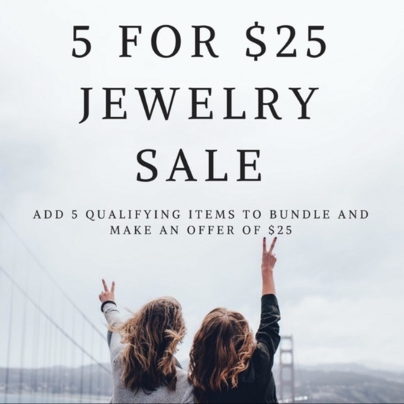 !!!!5 for $25 Gold Color Crystal Choker Necklace - Picture 5 of 5